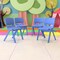 Flash Furniture Blue Plastic Stackable School Chair with 15.5'' Seat Height, PK4 4-YU-YCX4-005-BLUE-GG - alternate 1